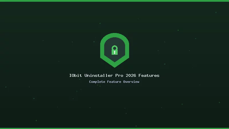 IObit Uninstaller Pro 2026 Features
