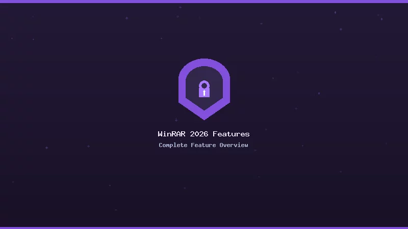 WinRAR 2026 Features